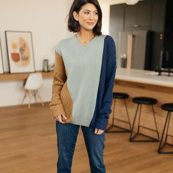 Copy of A Sweater With Colors in Mint - Picture 4 of 5